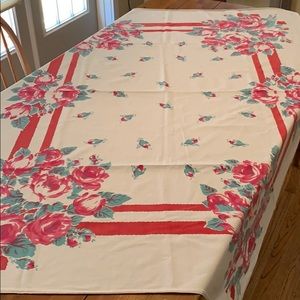 Vintage shabby chic Anthropologie tablecloth